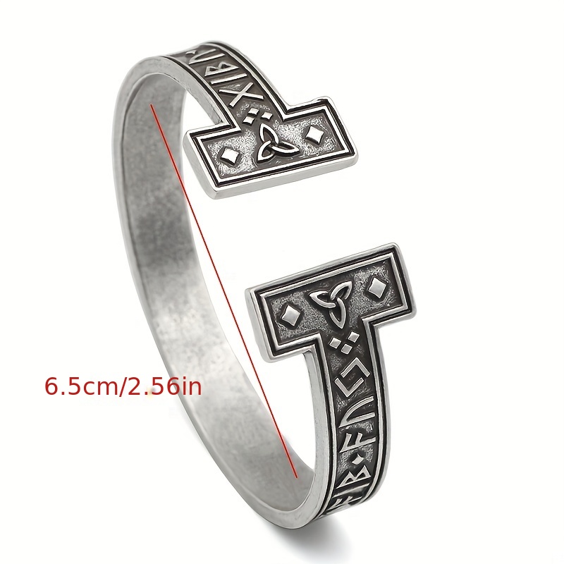 Retro Viking Rune Bracelet for Men, Holiday Gift