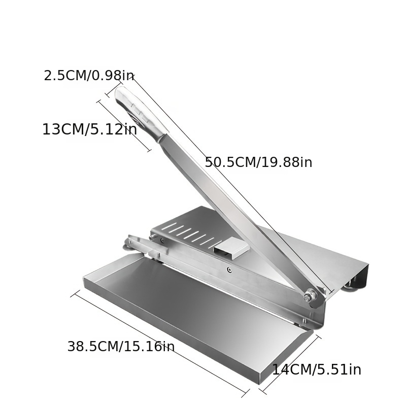 Stainless Steel Guillotine Commercial Chicken Duck Fish Slicer