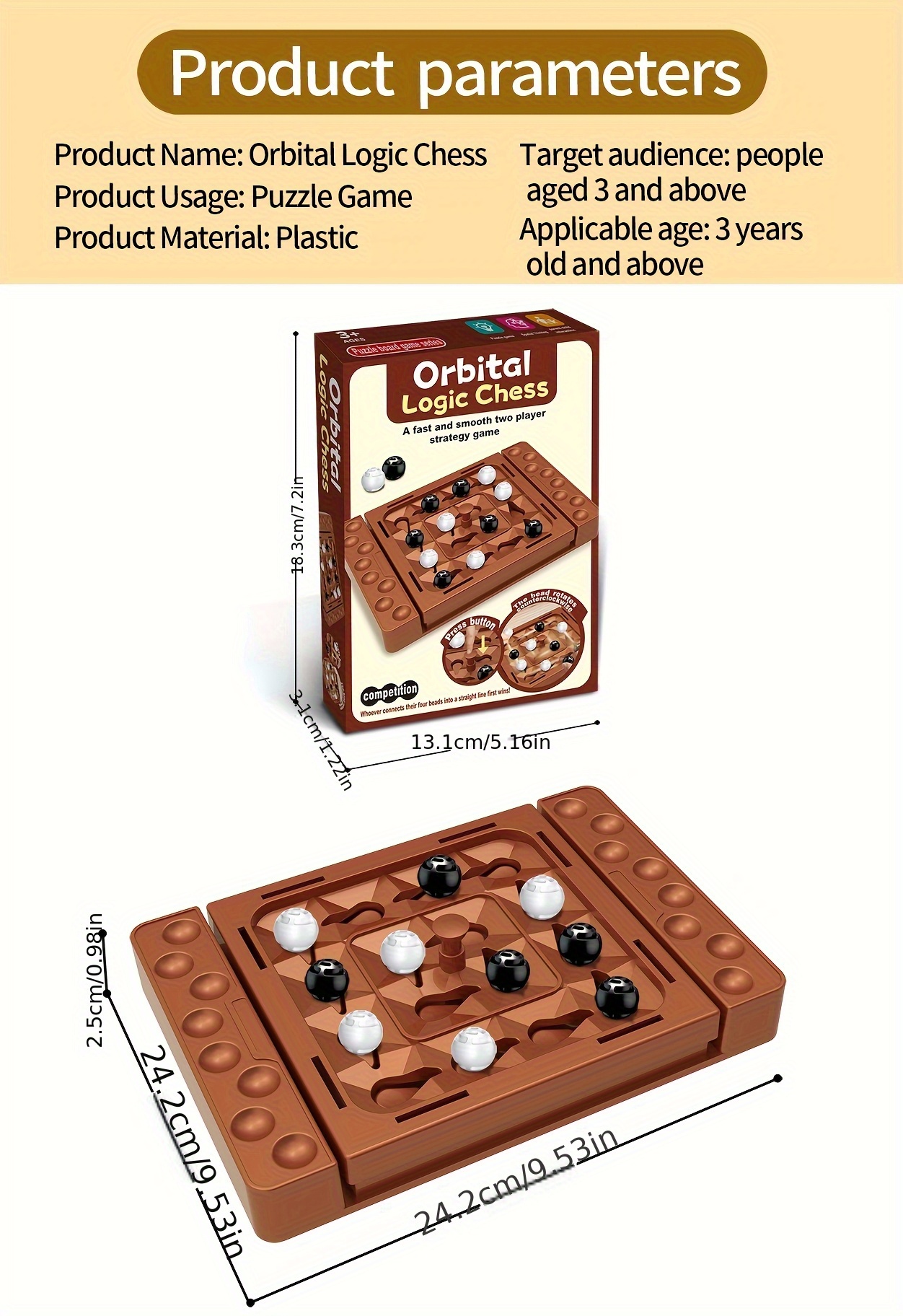 A Logic Board Game Designed to Enhance Logical Thinking And Hand-Eye Coordination, Suitable for Kids Aged 3 And Above. Ideal for Family Gatherings, Parties, And Travel Play. Made from High-Quality Plastic, It Makes a Great Gift for Holidays