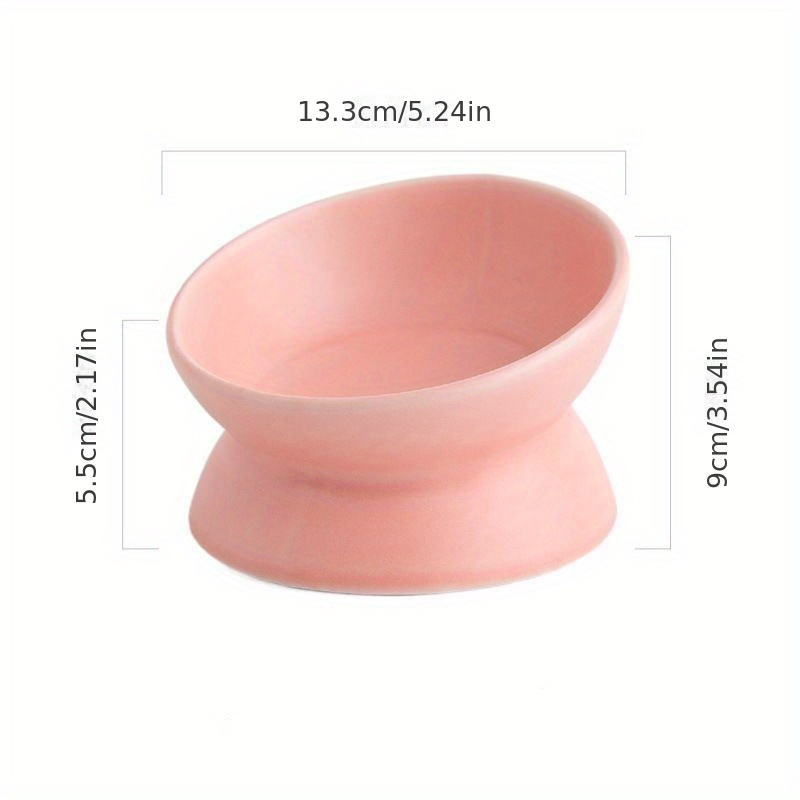 Ceramic Dog Bowls,snon Slip Dog Food And Water Bowls,tilted Pet