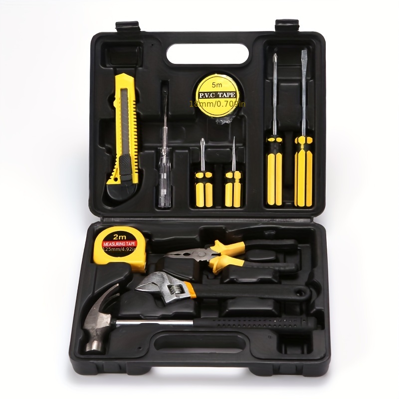 General Household Basic Hand Tools Kit Plastic Toolbox - Temu Canada