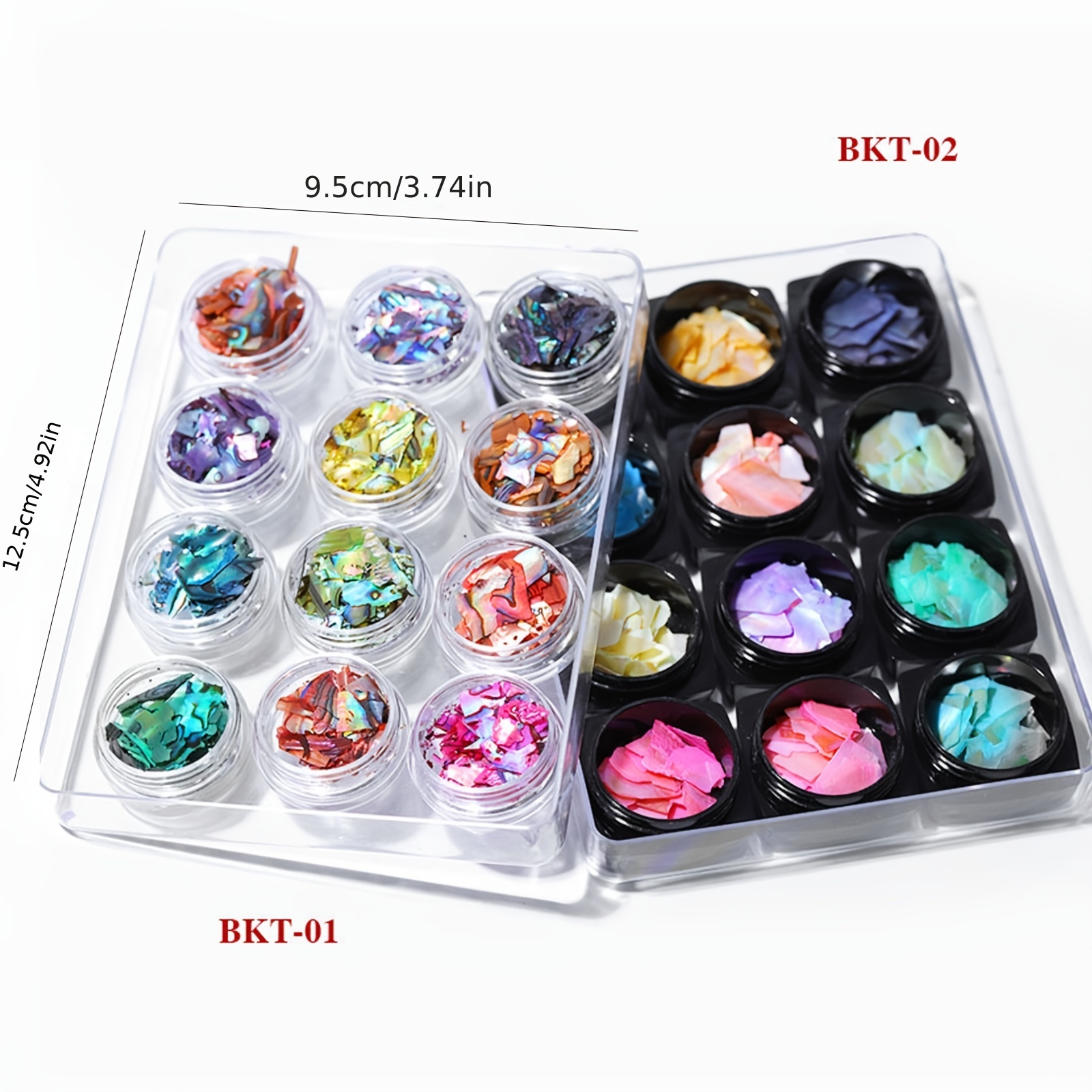 Japanese Abalone Shell 3D Nail Piercing Charms Slice Ultra Thin & Irregular  Manicure Decorations 1 Bottle From Hisweet, $23.89