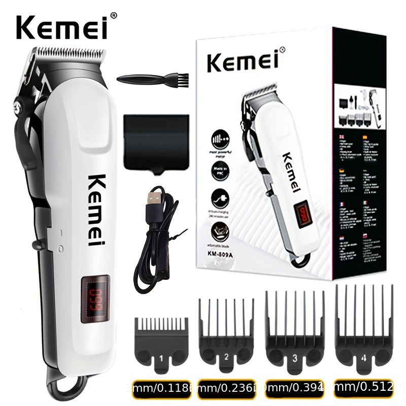 Kemei 2299 Barber Cordless Hair Trimmer 0mm Zero Gapped Carving Clipper  Detailer Professional Electric Finish Cutting Machine - AliExpress