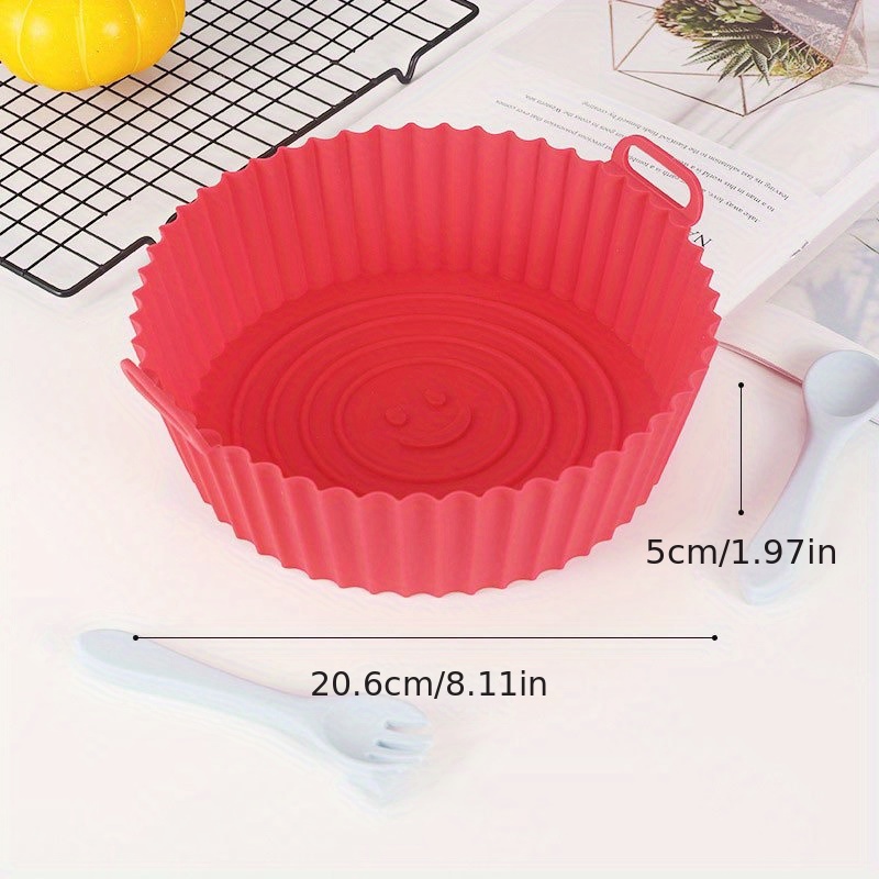 High Temperature Resistant Silicone Air Fryer Baking Pan - Temu