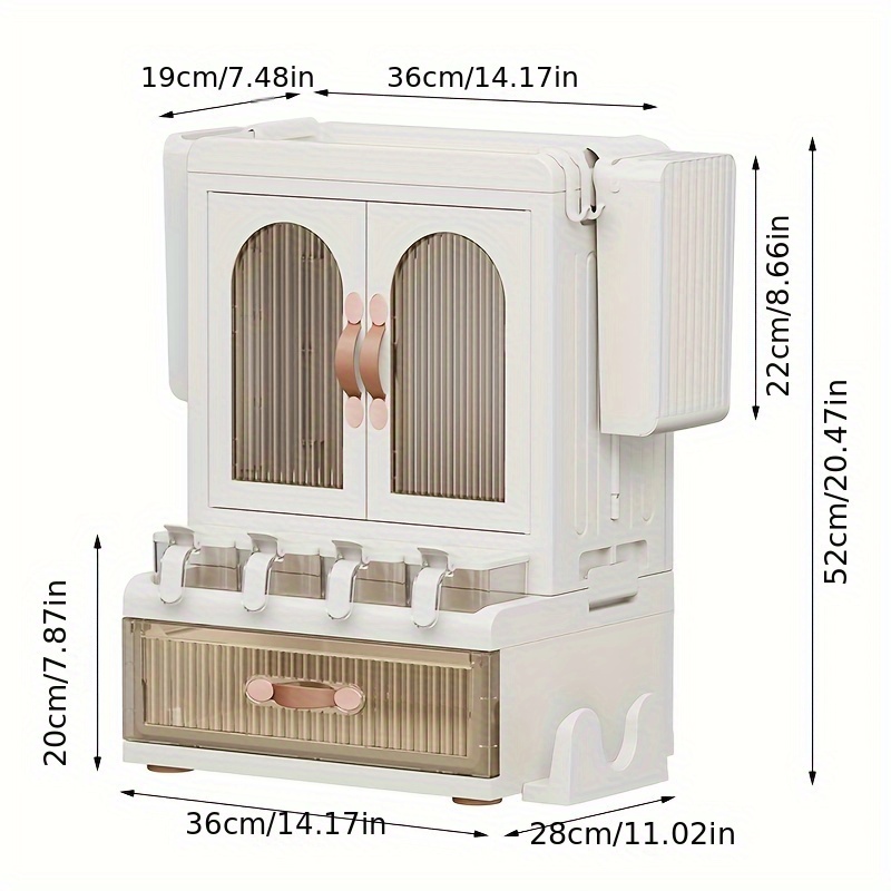 Kitchen Condiment Storage Cabinet Chopsticks Knife Holder - Temu