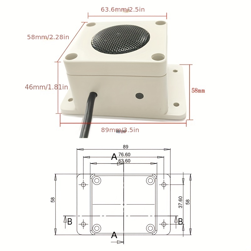 Waterproof Microphone Speaker In 1 Device Security Camera - Temu