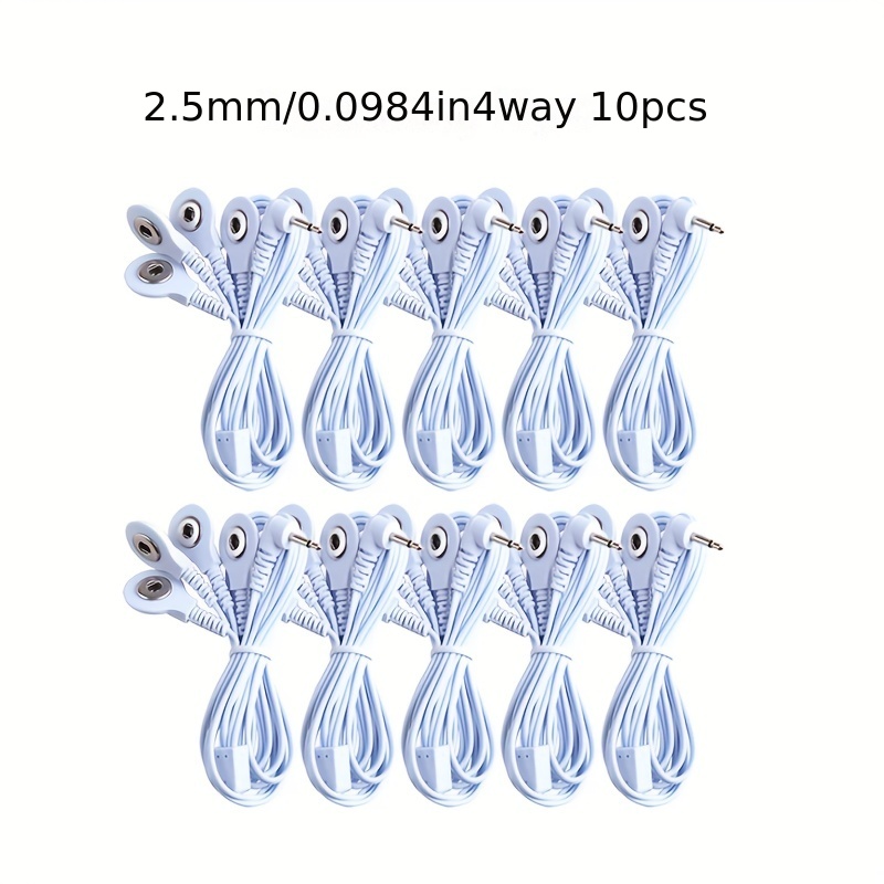 Machine Massager Button Electrode Wire Conductive Line Connecting Cables  For Digital Tens Unit Lead Wire - Temu United Kingdom