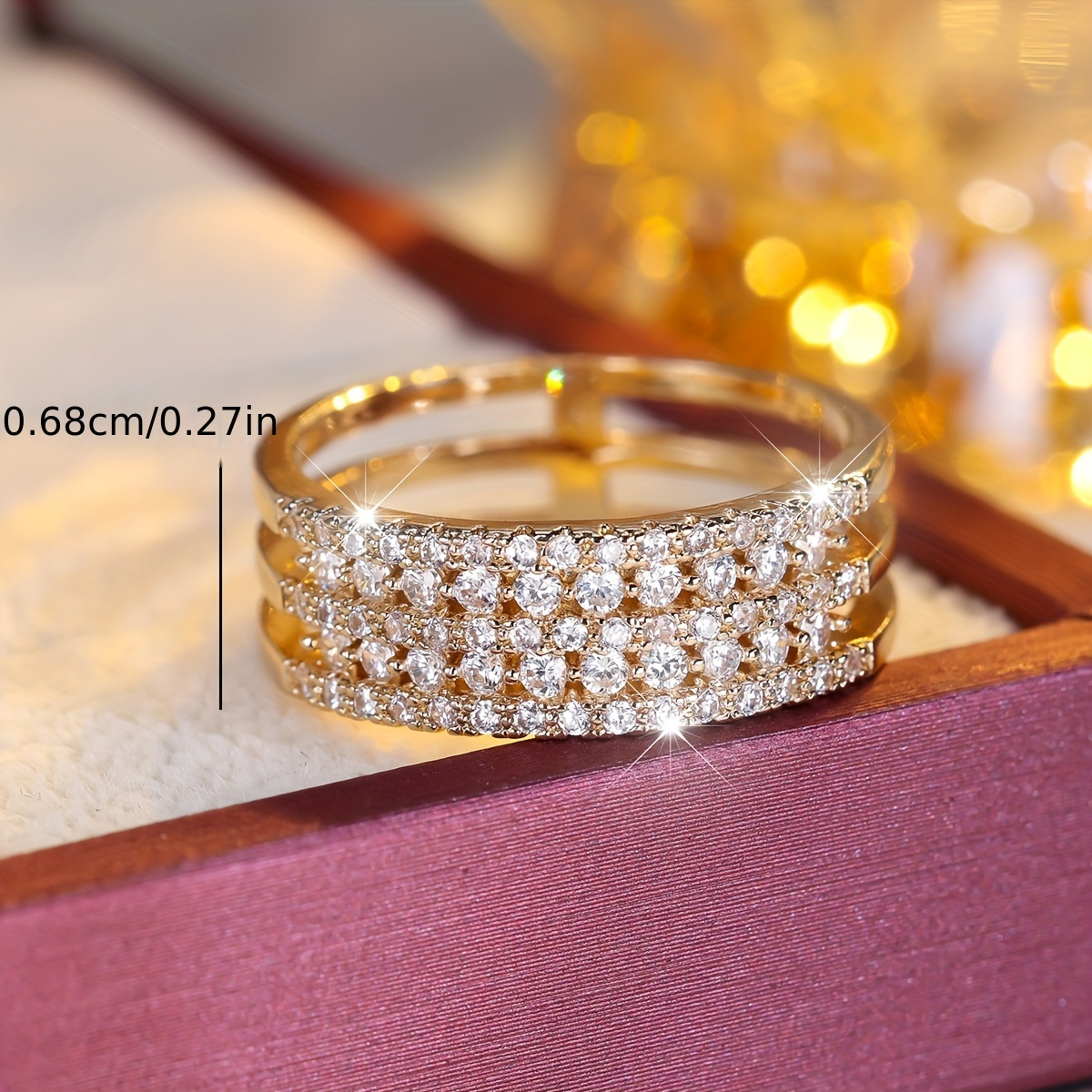 Women's Classic Vintage Hollowed-out Zirconia Ring
