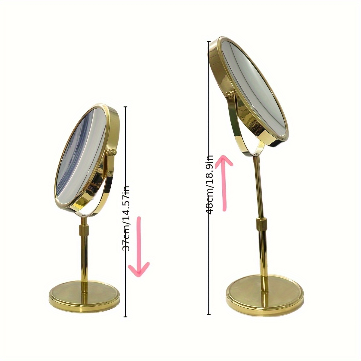 SPECCHIO PER MAKE UP TRUCCO INGRANDIMENTO 10x CON VENTOSA LUCE LED ILLUMINATO - ROYAL SHOPPING