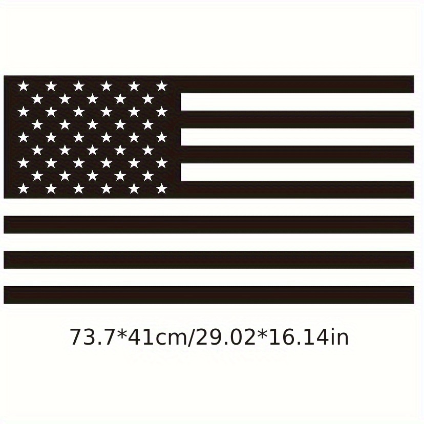 American Flag Black and White Patriotic Graphic Boat Vinyl Wrap