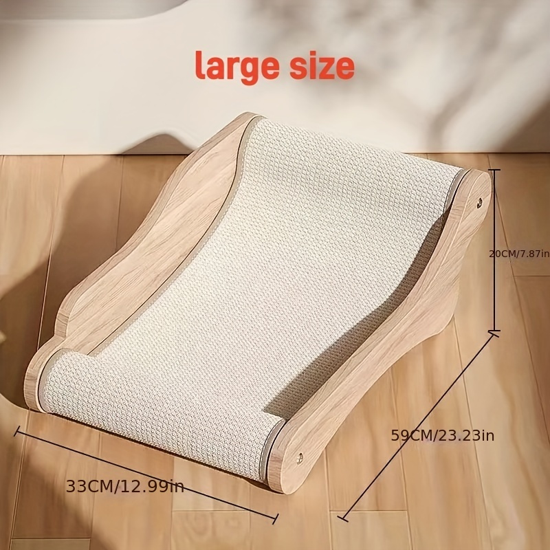 Sisal Cat Scratching Board - Integrated Claw Sofa & Lounger, Furniture Protector For Cats