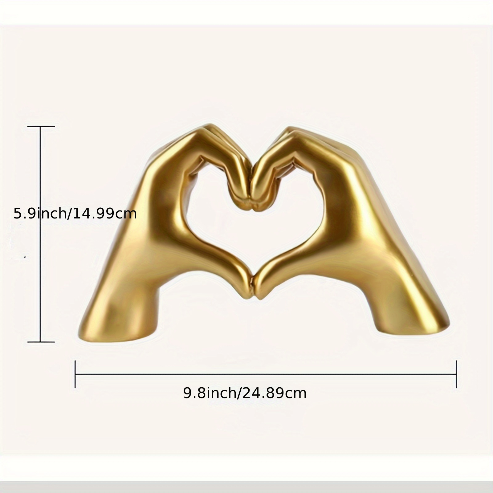 

Finger Statue Golden Gesture Decoration Can Be Used For Couples, Couples Souvenirs And Gifts