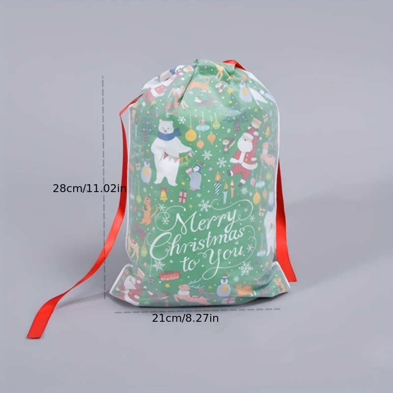 Christmas Drawstring Bag Interesting Multipurpose Wrapping Holder