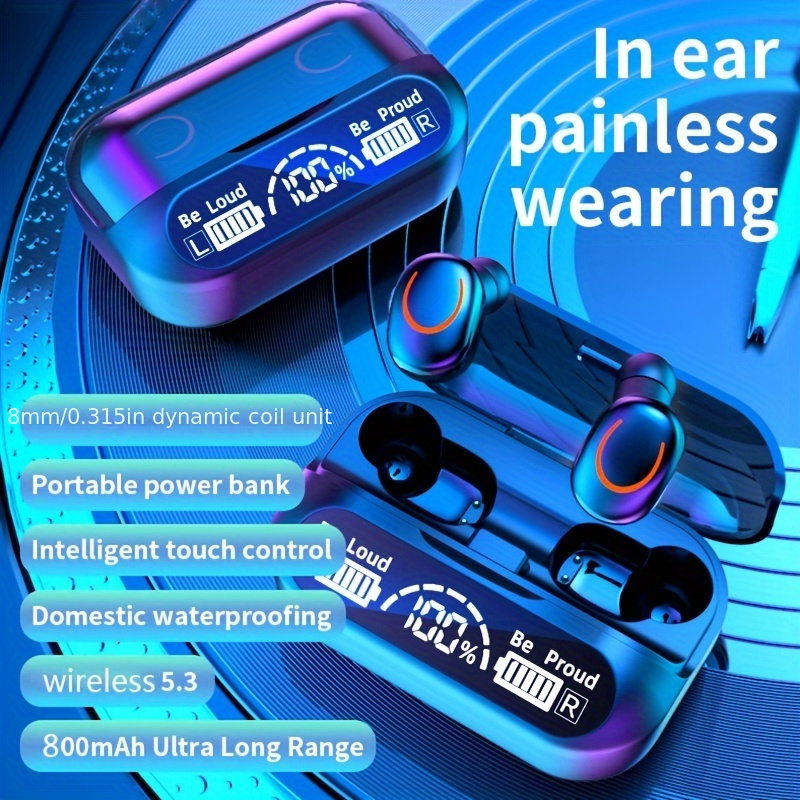 6S Wireless Bluetooth Headphones Over Ear, Hi-Fi Stereo Foldable Wireless  Stereo Headsets Earbuds with Built-in Mic, Volume Control, FM for Phone/PC