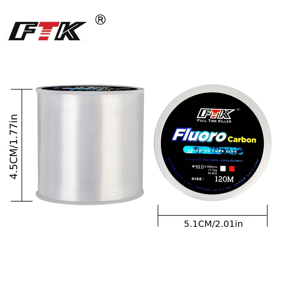 Generic Ftk Fishing Line 300m Invisible Speckle Carp Fluorocarbon Nylon Line  0.20-0.50mm 4.lb-34.32lb Super Strong Spotted Sinking Line