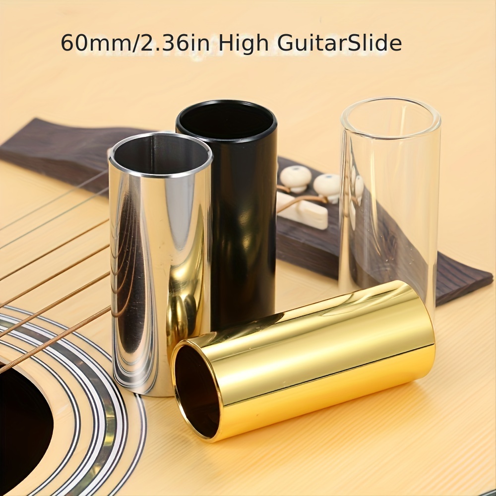 60mm Brass Finger Slide Steel Instrument de musique Accessoire Guitare Stri