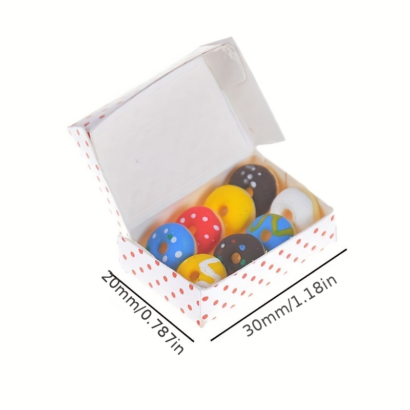 Mini Donuts Box Doll House Ornaments