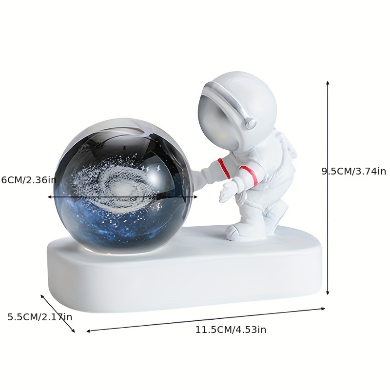 Créatif 3D astronaute boule de cristal Led veilleuse pour enfants cham –  acacuss