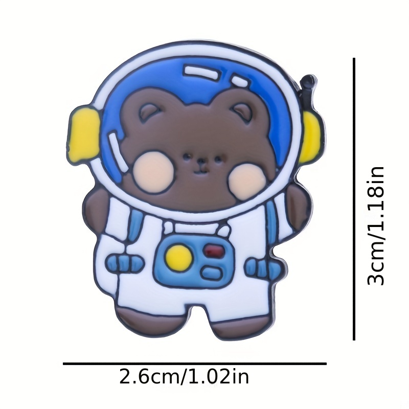 Astronaut Rabbit Bear - Brooch Cute Enamel Backpack Pins, Funny Enamel Pins  Cool Button Pins Aesthetic Brooch Lapel Pins For Backpacks, Jackets, Hats,  Kids, Girls, Gifts - Temu