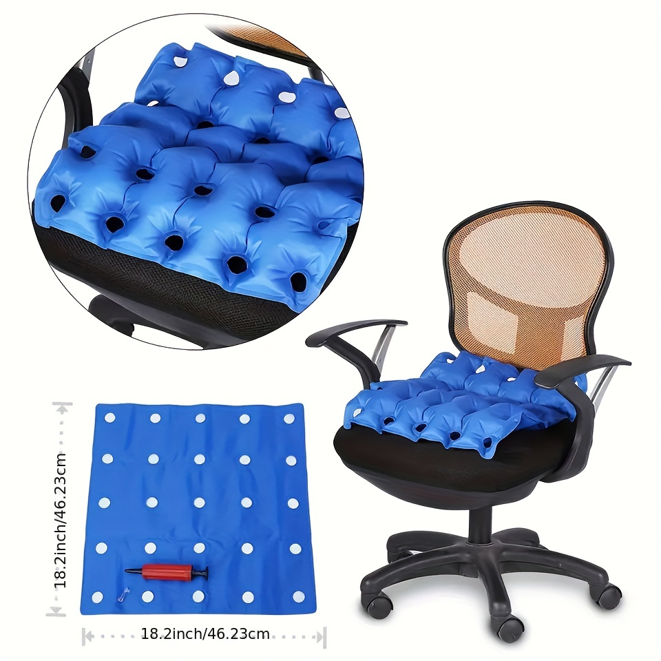 Waffle Cushion Pressure Relief for Pressure Sores, Tailbone Pain  Relief,Inflatable Seat Air Cushion for Chair to Relife Back Pain