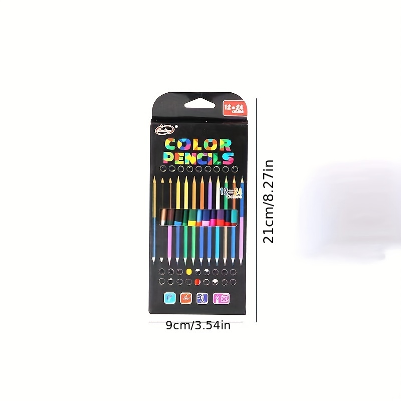 Triangle Rod 12pcs 24 Colors Student Stationery