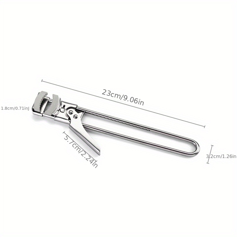 1pc Stainless Steel Effortless Can Opener With Non-slip Handle, Adjustable  Jar Opener, Jam And Jar Openers For Kitchen Utensils
