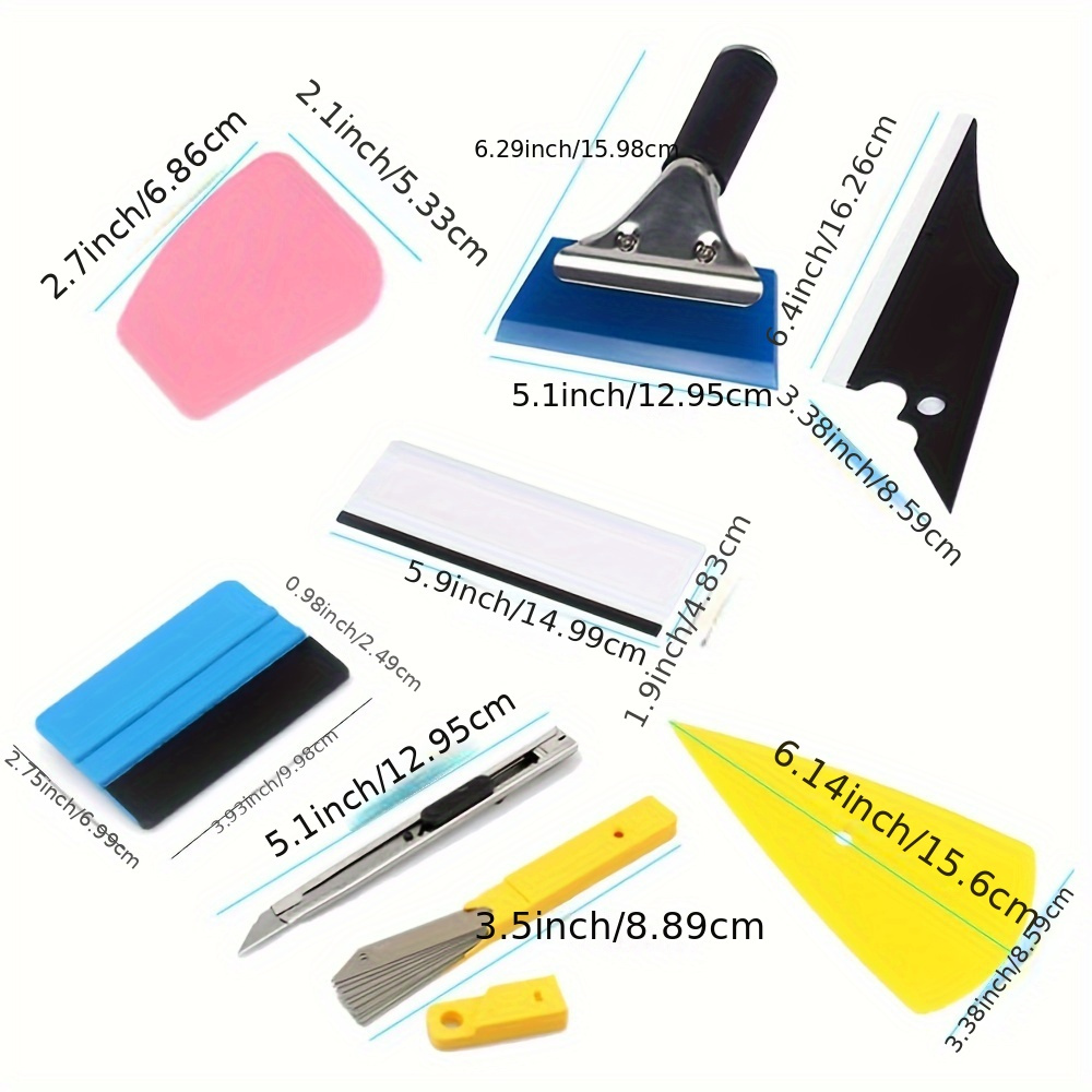 Vinyl Wrap Tool Kit Protective Car Window Tint Tools Kit For - Temu