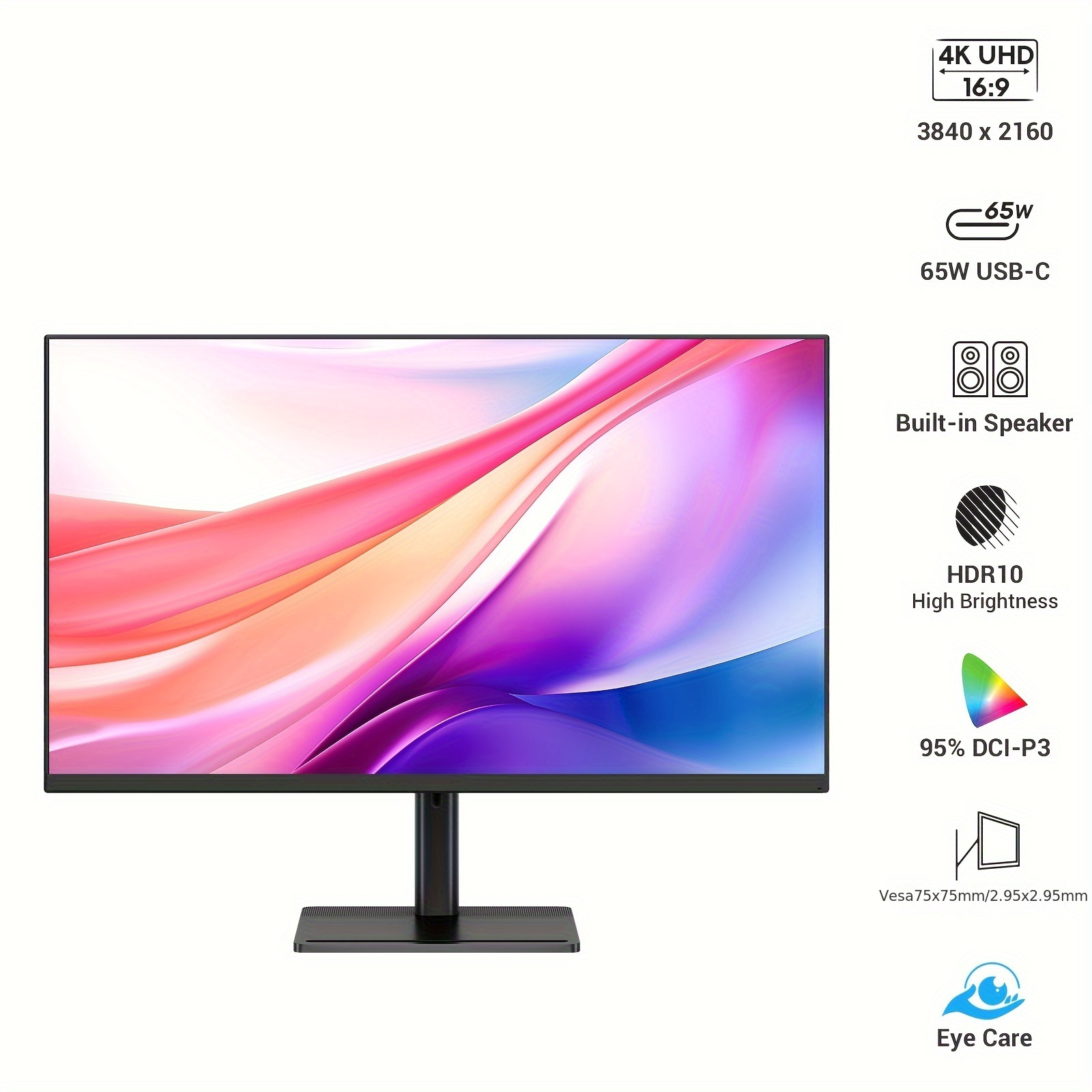 

4k , 3840x2160p Uhd Computer , Usb-c -in Speakers Hdr10 -dci-p3, Eye Care, P32h2u