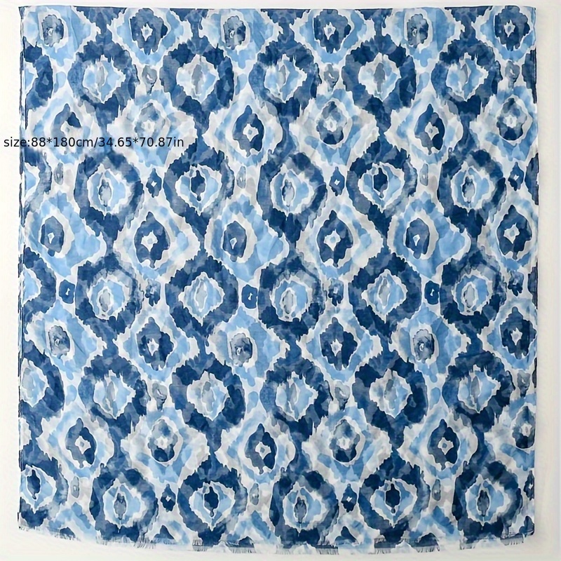 Women's Trendy Blue Creative Shawl Accessory