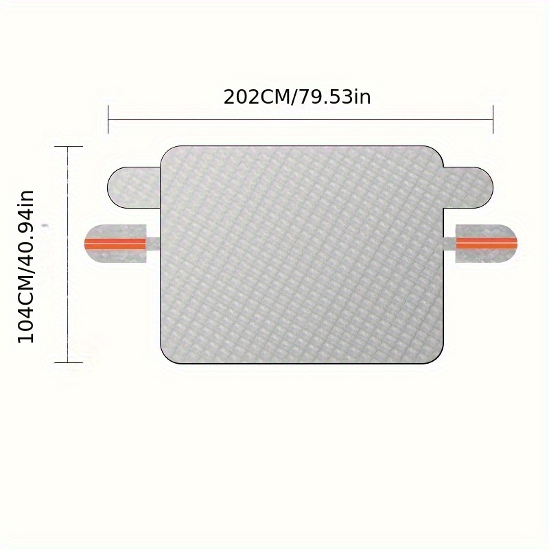 1pc Magnetic Car Sun Shade - Foldable Windshield Cover For And Winter Snow, Universal Front Window Blocker With Reflective Surface (silver)