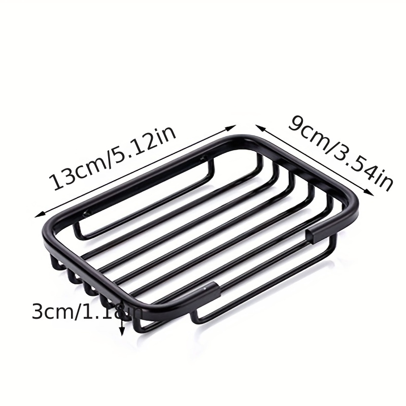 Aluminum Soap Tray Wall Mount Bathroom Kitchen Soap Holder