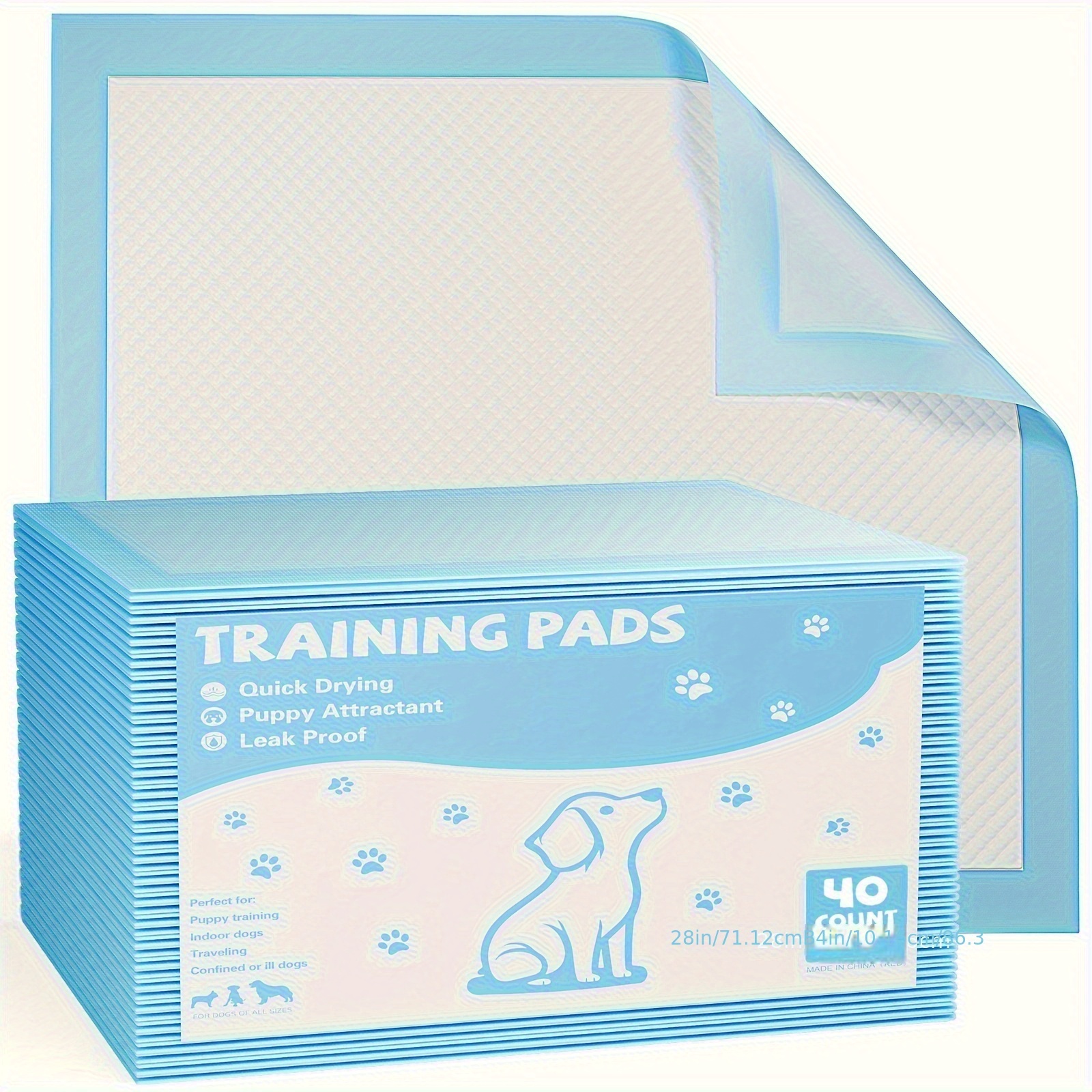 

Puppy Pads Dogs Training Pads, Xl 28"x34", Ultra Absorbent Leak-proof Quick-dry Surface Dog Pee Pads