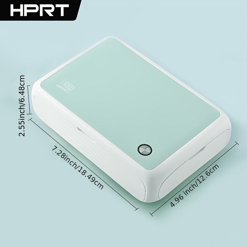 hprt small hd wireless mobile photo printer with phone wi fi connection can print color and multiple sizes 300dpi thermal sublimation inkless printing 4 6 compatible with ios and android devices