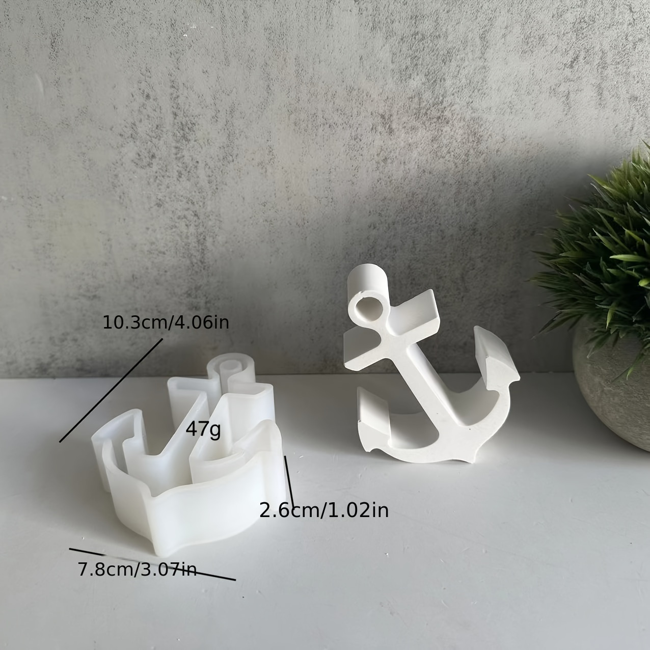 Diy Boat Anchor Plaster Handicrafts Gift Set Tabletop Set Home Decoration Keychain Pendant Resin Silicone Mold