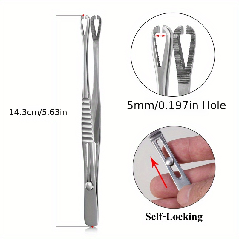 Perfect Beauty stainless steel Needle Nose Tweezer-made in Italy