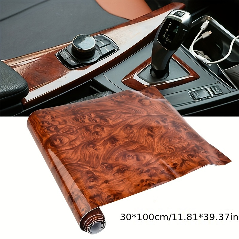 Grain Car Sticker - High Gloss, Waterproof Adhesive Film - Durable Interior Decor For Universal - Easy Application Vinyl Decal Additions