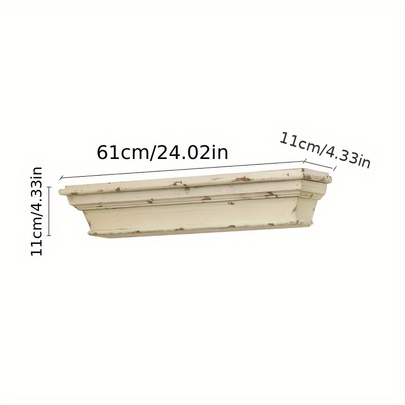 French Retro Nordic Wall Shelf - Floating Shelves With Single Layer Wall Decor, Decoration, French Retro Floating Shelves - Nordic Single Layer Wall Decor
