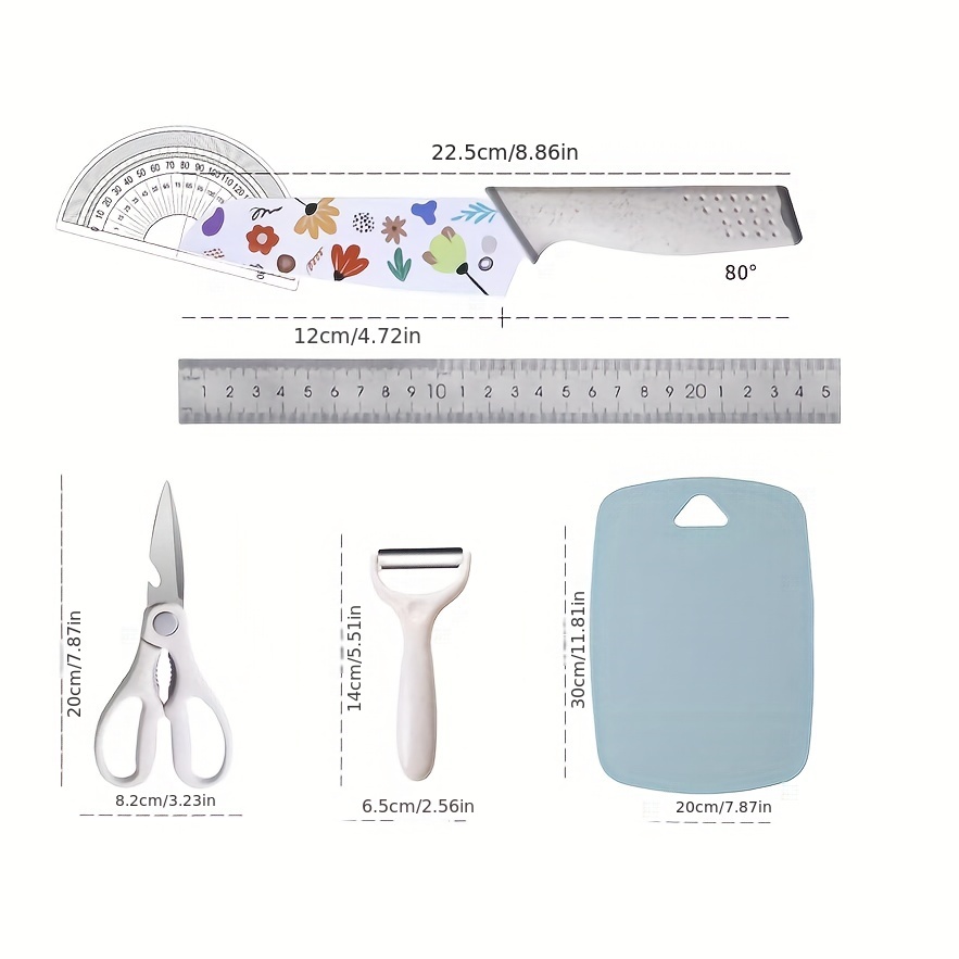 Kitchen Tools, Utility Knife, Kitchen Scissors, Peeler And Cutting Board,  Kitchen Gadgets, Kitchen Accessories - Temu