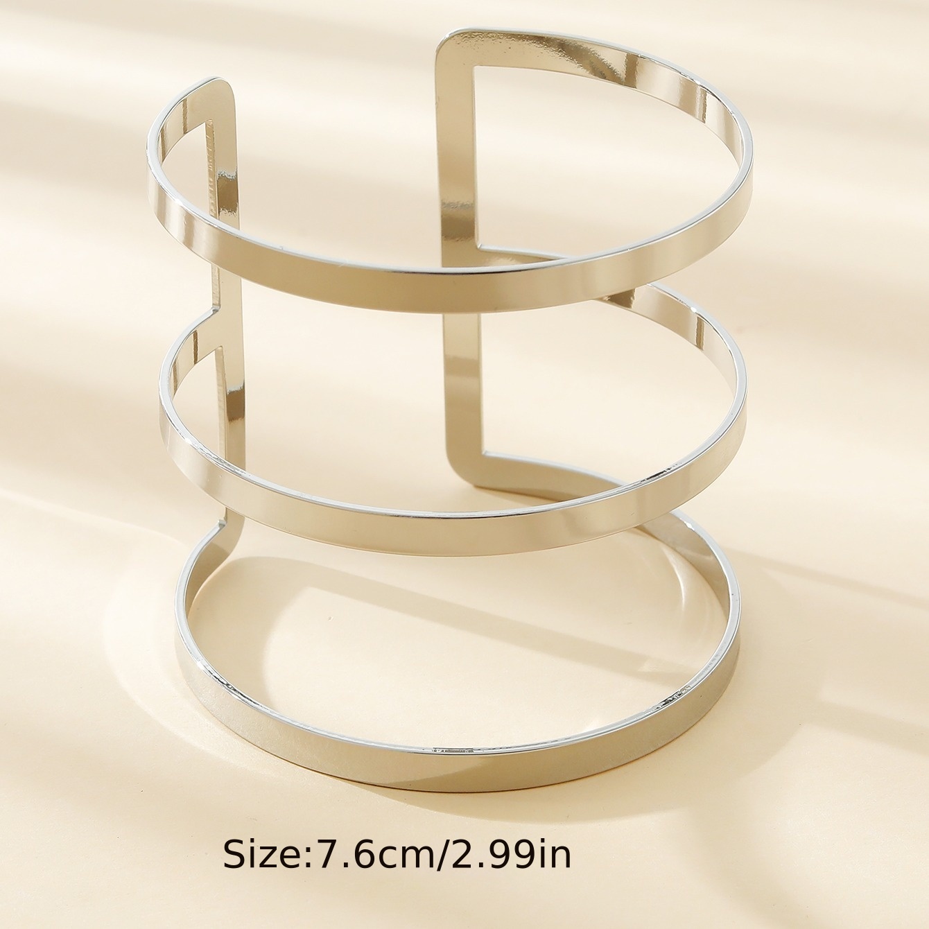14K Plated Copper Cuff Arm Bangle for Women