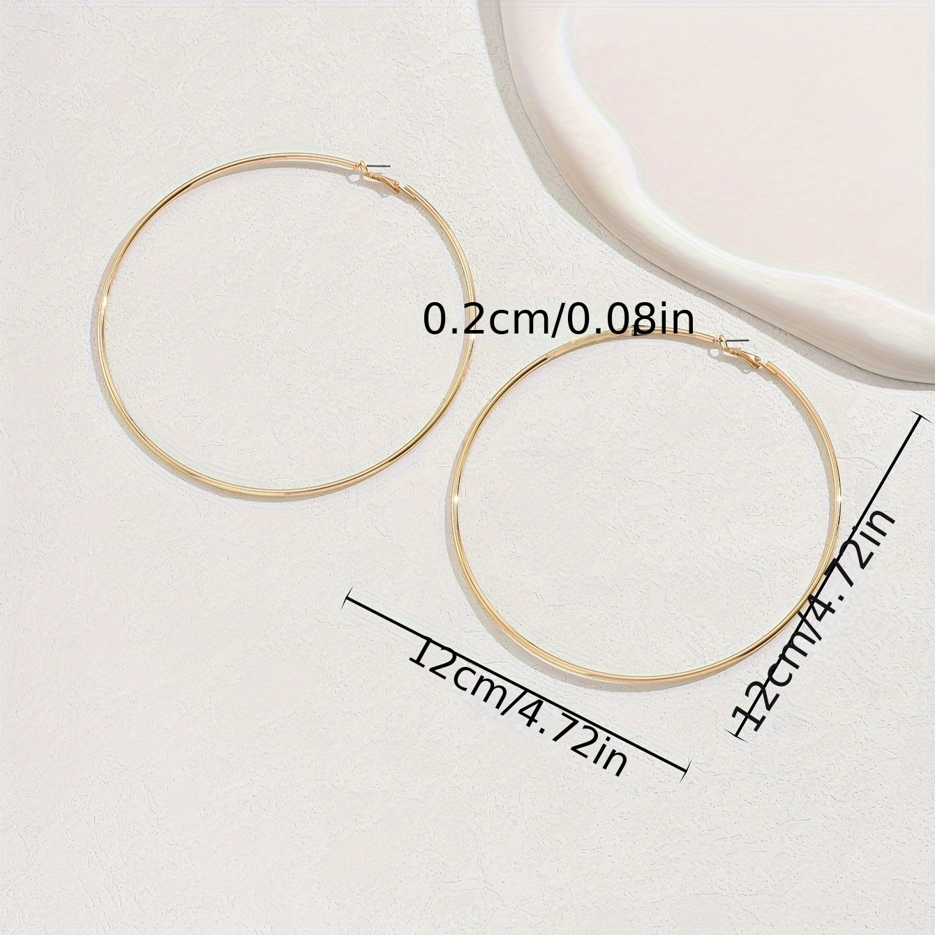Exaggerated Temperament Big Earrings Circle Women's Jewelry