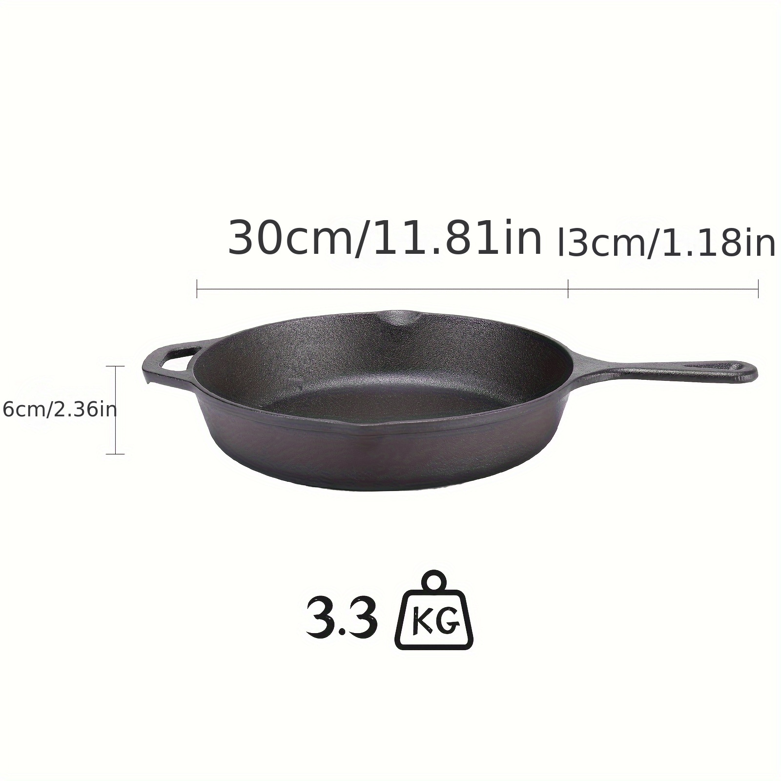 TEMU Iron Camping Non Stick Steak Bbq Frying Non Stick Steak Bbq Pan
