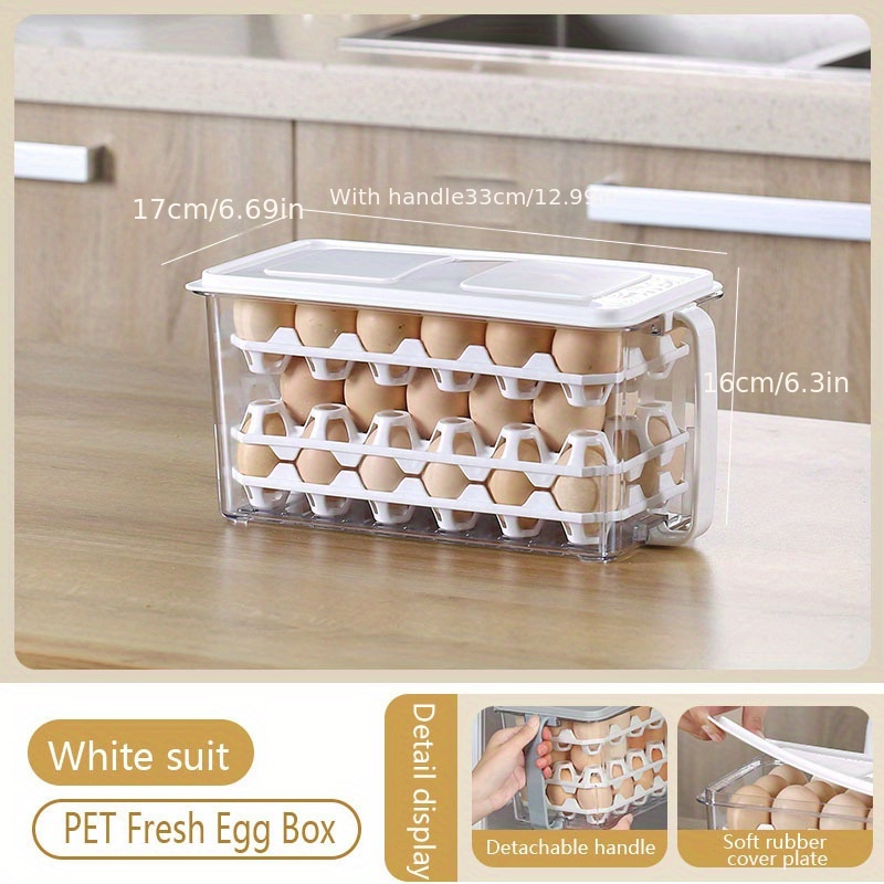 1pc Refrigerator Side Door Storage Box, Large Capacity And