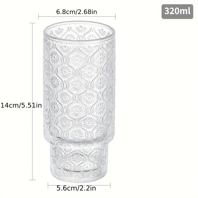 glass cups with lids and straws 4 packs bamboo mason jar valentines party drinking jars glasses 11oz vintage glassware set embossed vintage drinking glasses for beer cocktail soda iced coffee smoothie tea water Product details 4