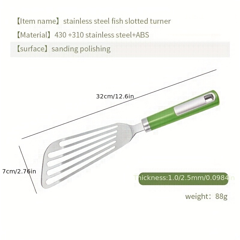 Fish Spatula Stainless Steel Flexible Fish Turner Spatula - Temu Canada