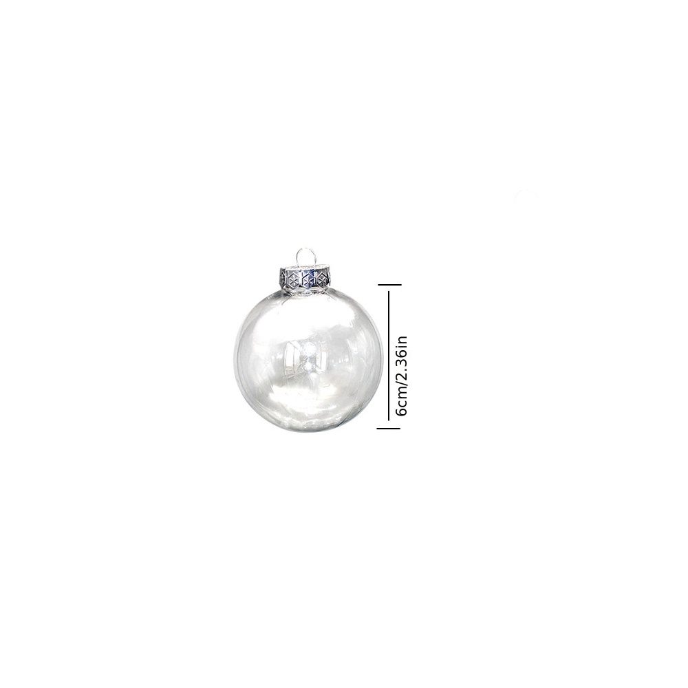 Clear Fillable Ornaments Balls Diy Clear Plastic Flat Disc - Temu France