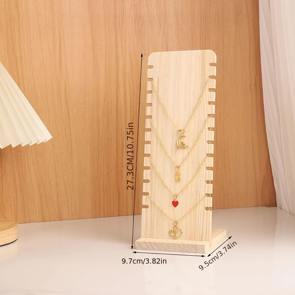 

Wooden Jewelry Display Stand - Detachable Necklace & Pendant , , Rectangular For And Retail ,