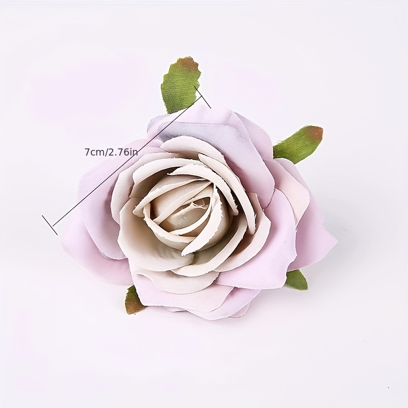 Artificial Flower Silk Fake Rose Flower Heads Wedding Home - Temu