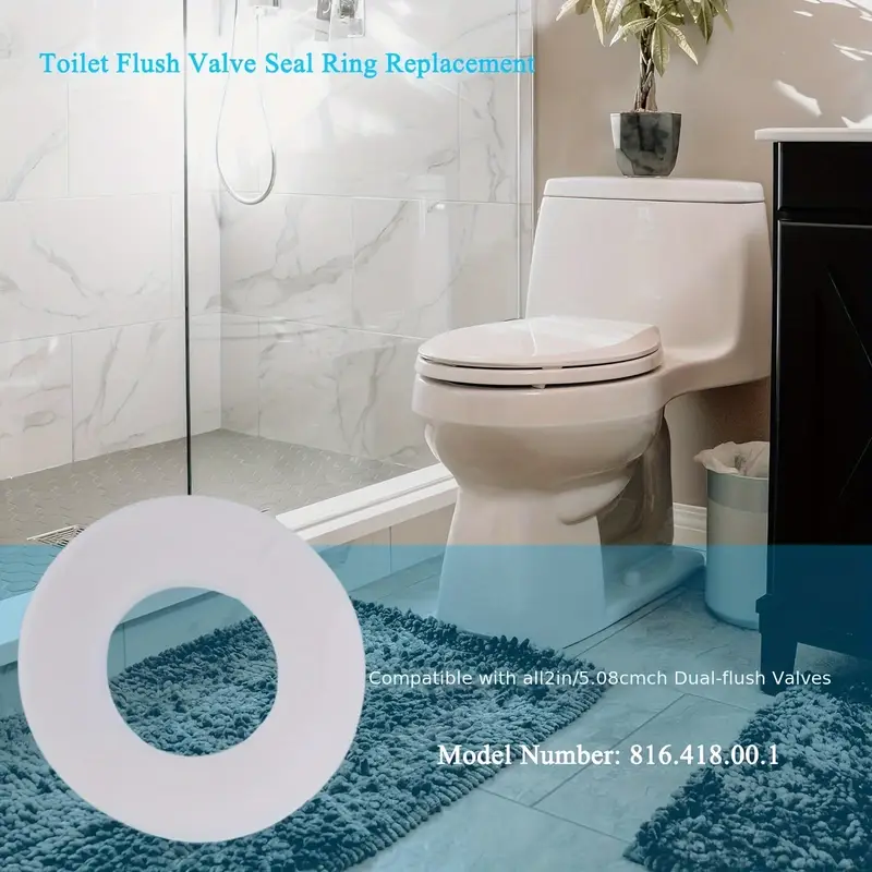 Guarnizione Valvola Di Scarico Water - Compatibile Geberit, 3 Pezzi, Bianco - Foto 5