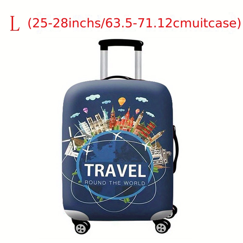 Elastic Travel Suitcase Protector, Protective Washable Thickened Luggage  Cover, Baggage Protector Suitable For - Temu