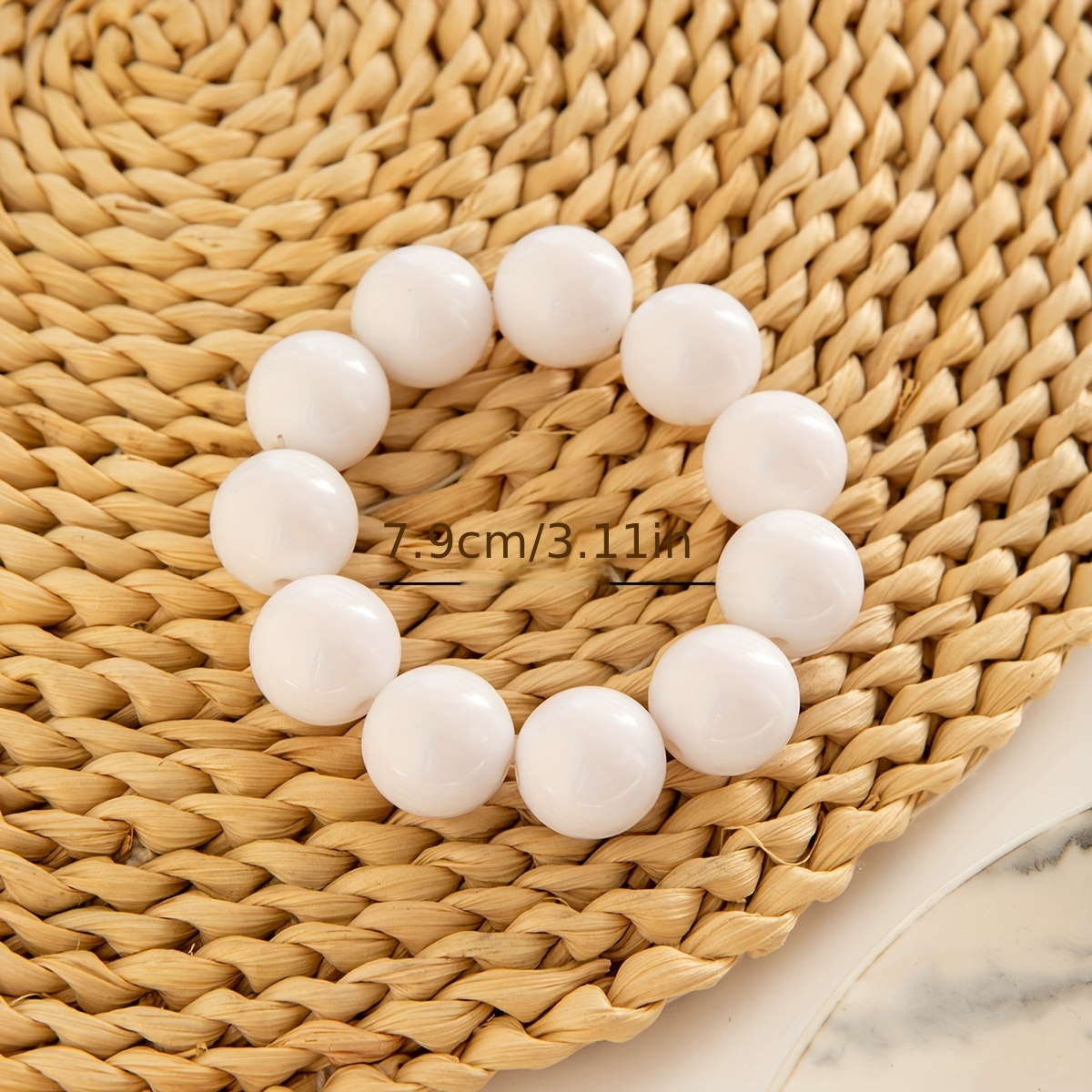 Bohemian Resin Statement Beaded Chain Bracelet, Versatile Design